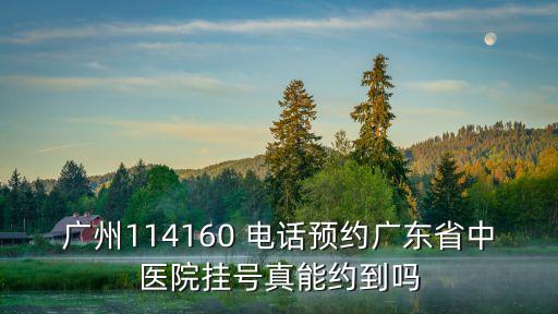 廣州114預(yù)約掛號(hào)靠譜嗎，打114掛號(hào)靠譜嗎