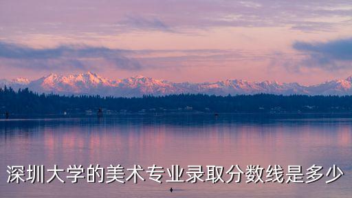 深圳大學(xué)的美術(shù)專業(yè)錄取分?jǐn)?shù)線是多少