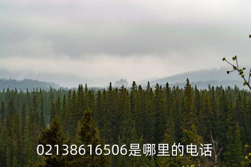 02138616506是哪里的電話