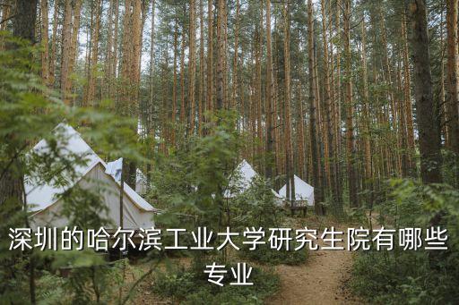 哈工大深圳校區(qū)的專業(yè)，深圳的哈爾濱工業(yè)大學(xué)研究生院有哪些專業(yè)