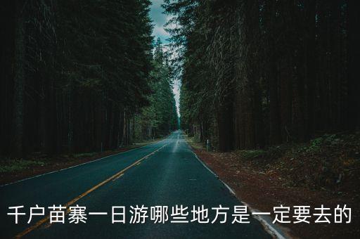 廣州連州油嶺千戶苗寨，千戶苗寨旅游攻略 千戶苗寨好玩嗎