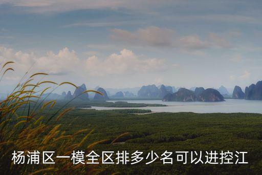 楊浦區(qū)一模全區(qū)排多少名可以進(jìn)控江