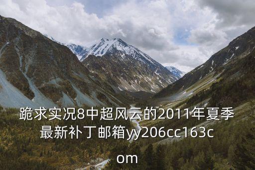 跪求實況8中超風云的2011年夏季最新補丁郵箱yy206cc163com