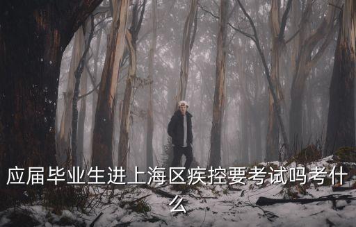 應屆畢業生進上海區疾控要考試嗎考什么
