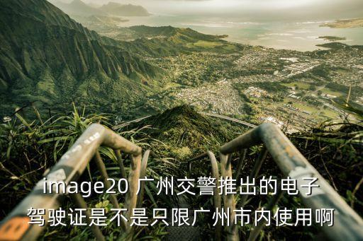 image20 廣州交警推出的電子駕駛證是不是只限廣州市內使用啊