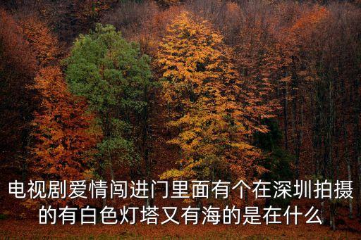 電視劇愛情闖進門里面有個在深圳拍攝的有白色燈塔又有海的是在什么
