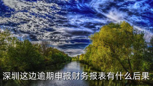 深圳這邊逾期申報財務報表有什么后果
