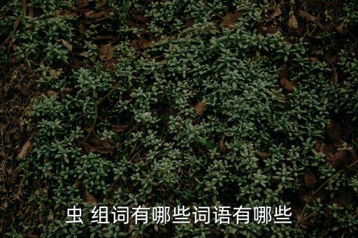蟲 組詞有哪些詞語有哪些