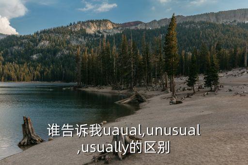 誰告訴我uaual,unusual,usually的區別