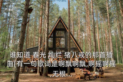 誰知道 春光 燦爛 豬八戒的那首插曲(有一句歌詞是啊飄啊飄,啊搖啊搖,無根...