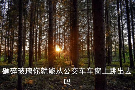 砸碎玻璃你就能從公交車車窗上跳出去嗎