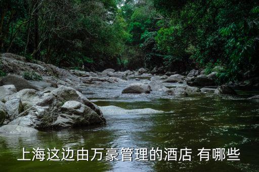 上海市萬豪酒店分，上海這邊由萬豪管理的酒店 有哪些
