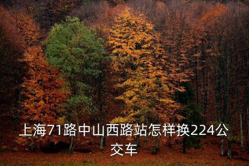 上海71路中山西路站怎樣換224公交車