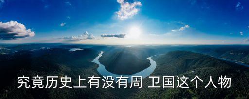 究竟歷史上有沒有周 衛國這個人物