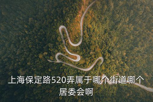 上海保定路520弄屬于哪個街道哪個居委會啊