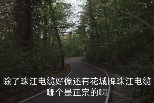 廣州花城珠江電纜，除了珠江電纜好像還有花城牌珠江電纜哪個是正宗的啊