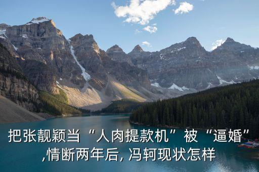 把張靚穎當(dāng)“人肉提款機(jī)”被“逼婚”,情斷兩年后, 馮軻現(xiàn)狀怎樣