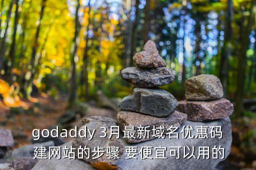 godaddy 3月最新域名優惠碼 建網站的步驟 要便宜可以用的