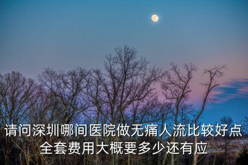 請(qǐng)問深圳哪間醫(yī)院做無痛人流比較好點(diǎn)全套費(fèi)用大概要多少還有應(yīng)