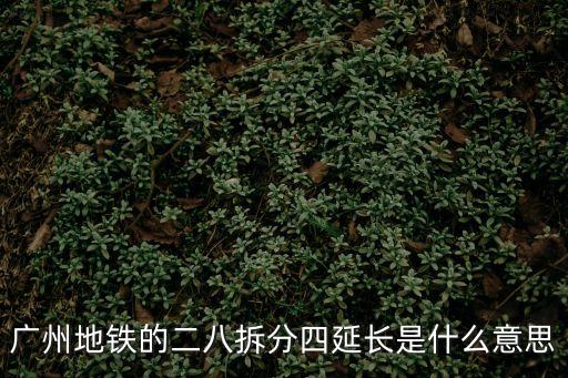 廣州地鐵拆分，廣州地鐵為什么要拆分二號線