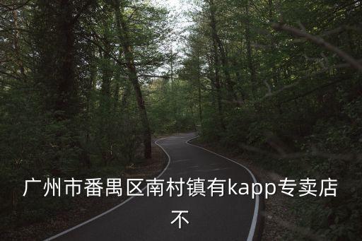 廣州市番禺區南村鎮有kapp專賣店不