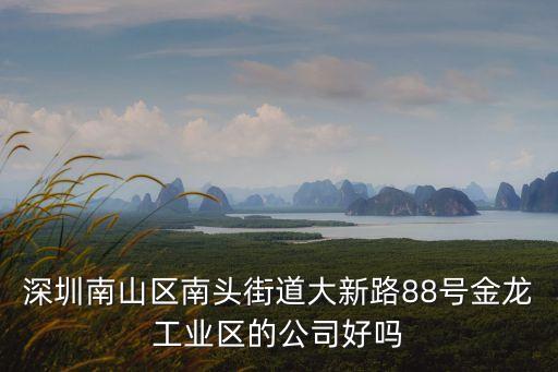 深圳南山區(qū)南頭街道大新路88號金龍工業(yè)區(qū)的公司好嗎