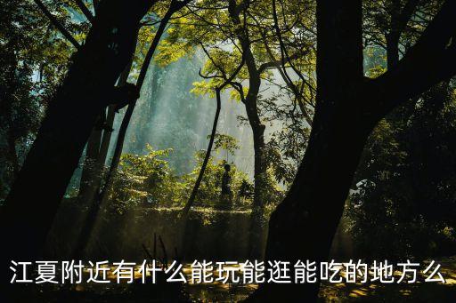 廣州江夏附近景點，江夏區有什么好玩的地方哪些景點必去