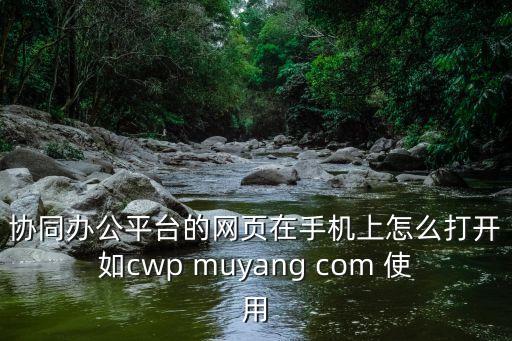 協同辦公平臺的網頁在手機上怎么打開如cwp muyang com 使用