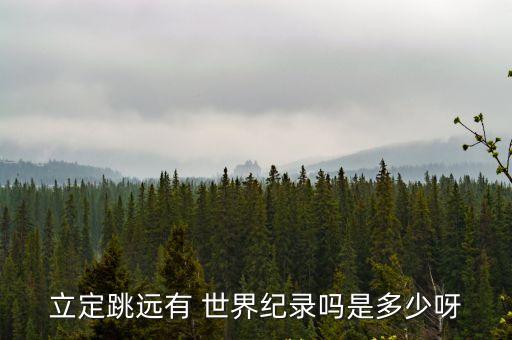 立定跳遠(yuǎn)有 世界紀(jì)錄嗎是多少呀