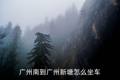 廣州南到廣州新塘怎么坐車