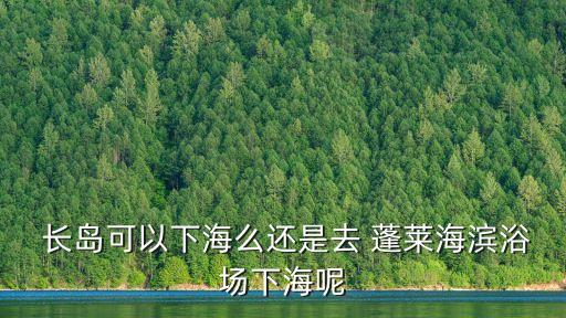  長島可以下海么還是去 蓬萊海濱浴場下海呢