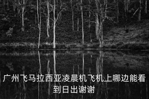 廣州飛馬拉西亞凌晨機飛機上哪邊能看到日出謝謝