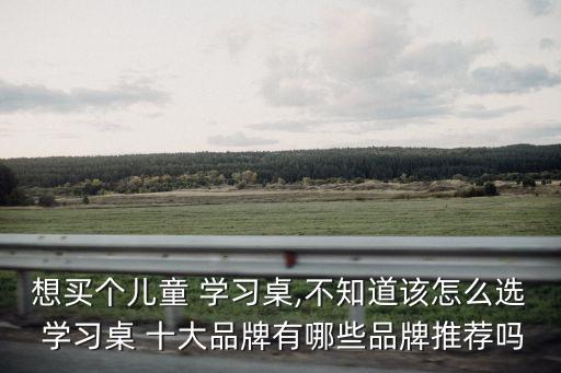 想買個兒童 學習桌,不知道該怎么選 學習桌 十大品牌有哪些品牌推薦嗎