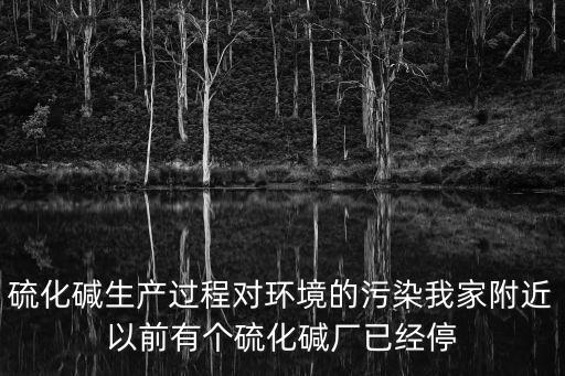 廣州南堿廠污染，硫化堿生產(chǎn)過程對環(huán)境的污染我家附近以前有個硫化堿廠已經(jīng)停