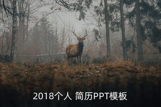 2018個人 簡歷PPT模板
