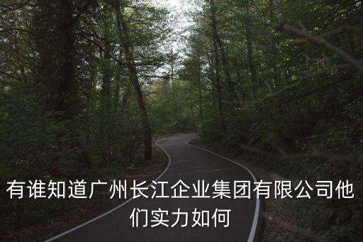 有誰知道廣州長江企業集團有限公司他們實力如何