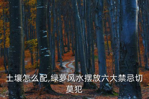 綠蘿土壤怎么配,綠蘿風水擺放六大禁忌切莫犯