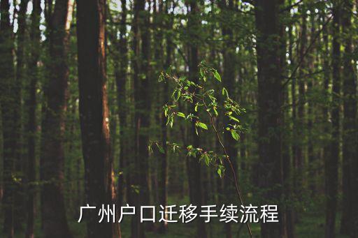 廣州遷移廣州戶口，廣州戶口遷移手續(xù)流程