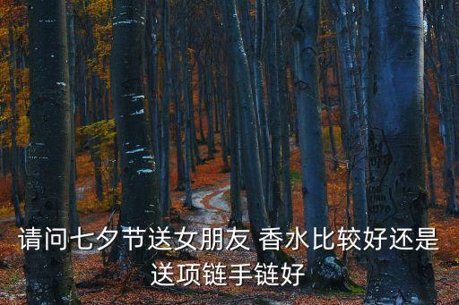 請問七夕節送女朋友 香水比較好還是送項鏈手鏈好