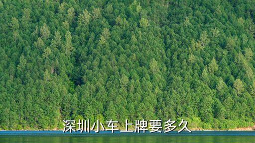 深圳車輛上牌要多久時間，深圳新車上牌要多久