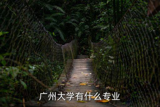 廣州大學(xué)有什么專業(yè)