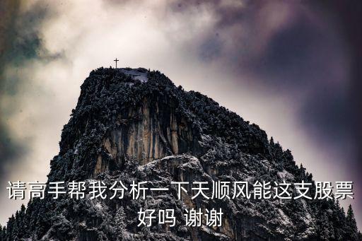 請高手幫我分析一下天順風能這支股票好嗎 謝謝