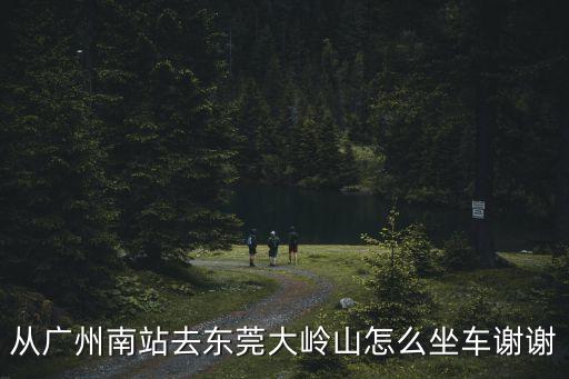 廣州南站到大嶺山鎮，從廣州南站去東莞大嶺山怎么坐車謝謝