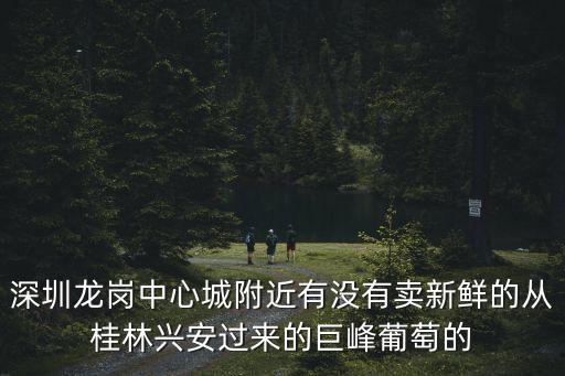 深圳龍崗中心城附近有沒有賣新鮮的從桂林興安過來的巨峰葡萄的