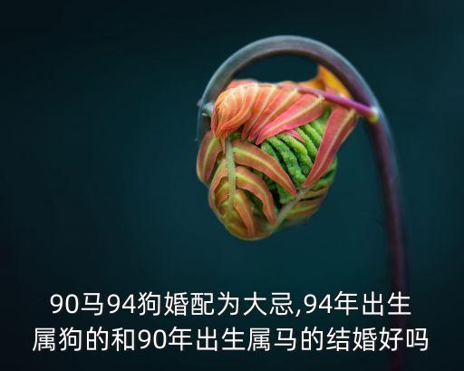 90馬94狗婚配為大忌,94年出生屬狗的和90年出生屬馬的結婚好嗎