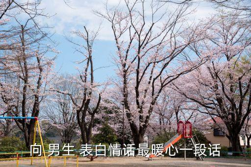 向男生表白的話,女生向男生表白的話有哪些?