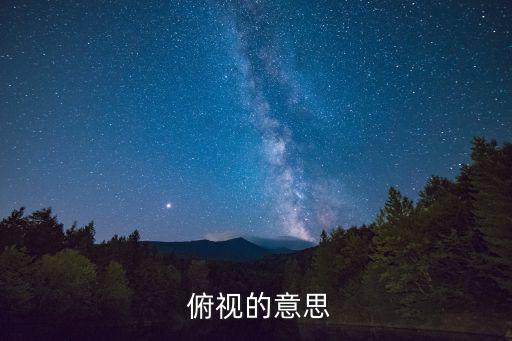  俯視的意思