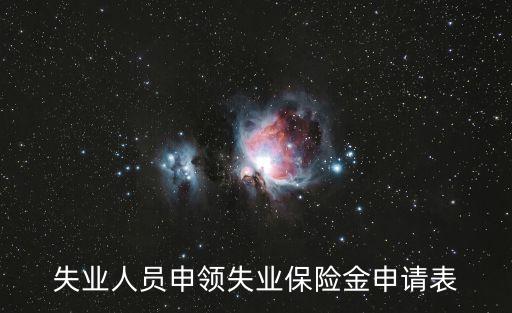 上海市職工失業保險書面申請表，失業人員申領失業保險金申請表