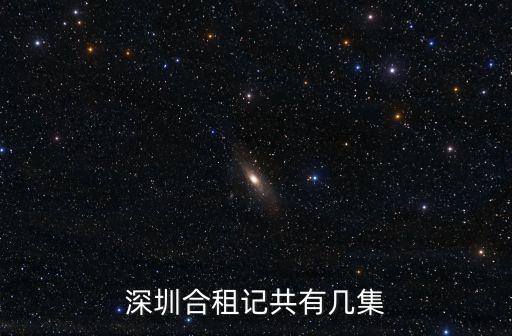 深圳合租記共有幾集