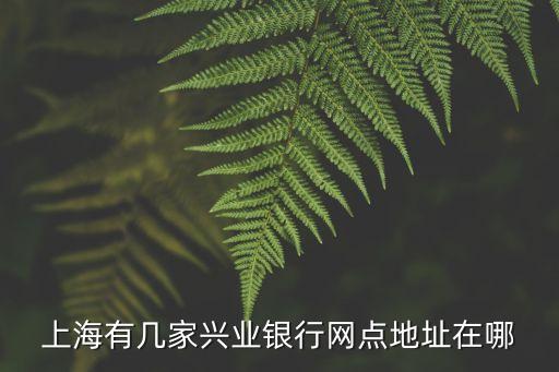 上海有幾家興業(yè)銀行網點地址在哪